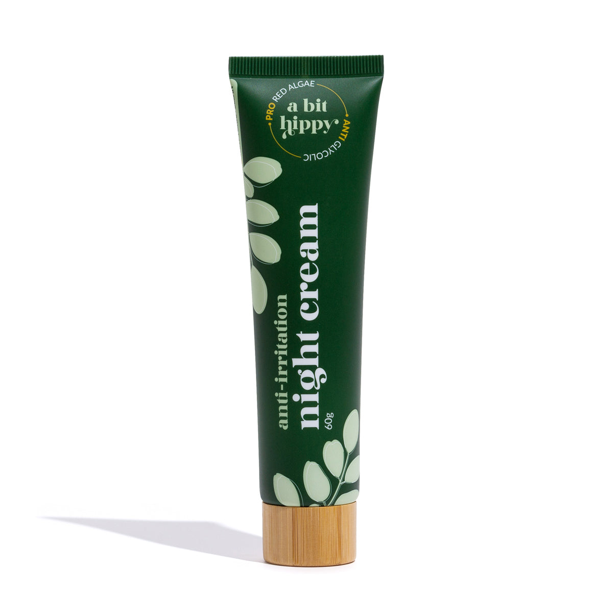 60g green A bit Hippy plastic and bamboo anti-irritation night cream tube